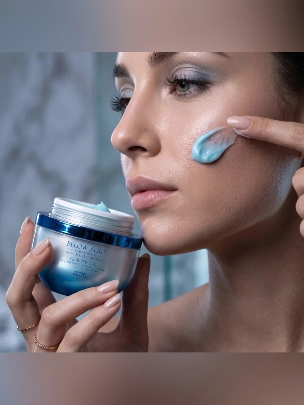 BELOW ZERO Glacier Ice Age Defying Cooling Mask ~ Retail $1100